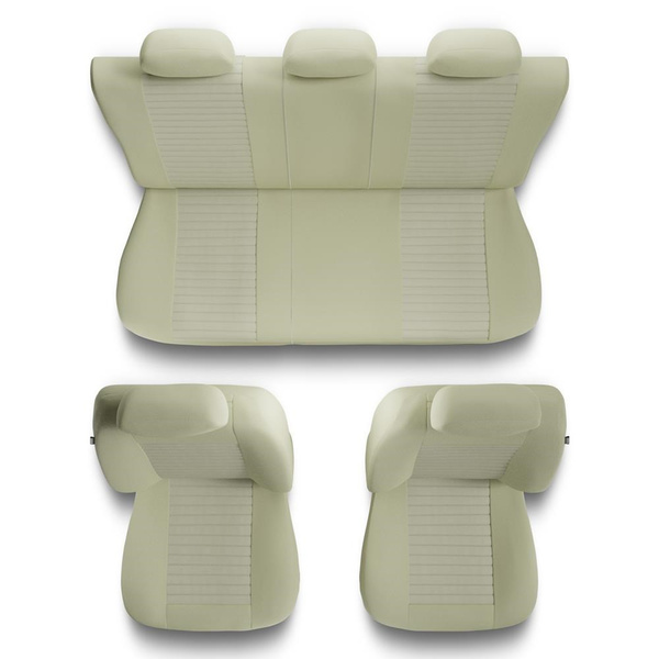 Housses de siège adaptées pour Fiat Qubo (2009-2019) - housse siege voiture universelles - couverture siege - MD-7