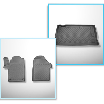 Kit tapis de coffre et tapis de voiture TPE pour: Mercedes-Benz Vito W447 Tourer