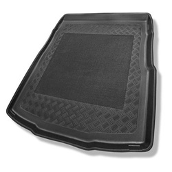Tapis de coffre adapté pour Volkswagen Passat B8 Berline (12.2014-12.2021) - bac de coffre - protection de coffre voiture - coffre supérieur ; avec roue de secours taille normale