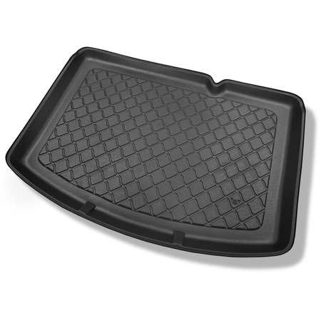 Tapis de coffre adapté pour Toyota Yaris III Hayon (09.2011-08.2020) - bac de coffre - protection de coffre voiture - coffre inférieur