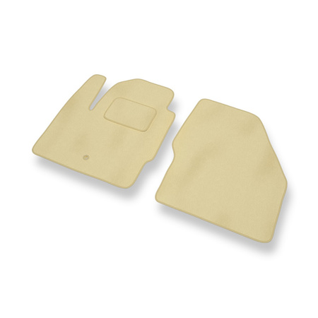 Tapis de Sol Velours adapté pour Land Rover Freelander II (2006-2014) - Premium tapis de voiture - beige