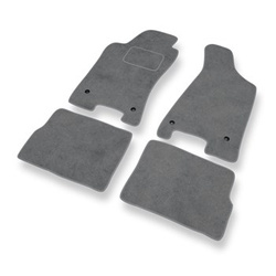 Tapis de Sol Velours adapté pour Audi 80 IV B4 Avant, Coupé, Cabriolet, Berline (1991-1996) - Premium tapis de voiture - gris