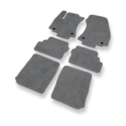 Tapis de Sol Velours adapté pour Opel Zafira A Monospace (1999-2005) - Premium tapis de voiture - gris