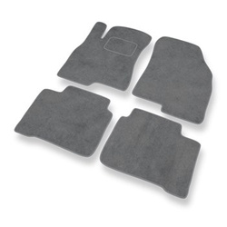 Tapis de Sol Velours adapté pour Hyundai Sonata III Berline (1998-2004) - Premium tapis de voiture - gris