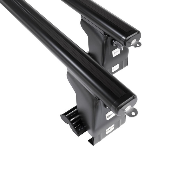 Barres de toit en aluminium adapté pour Toyota Corolla E14/E15 mk X Berline (2007-2013) - Porte-Bagages de Voiture noir - toit normal