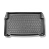 Tapis de coffre adapté pour Opel Mokka B SUV (02.2021-....) - bac de coffre - protection de coffre voiture - coffre inférieur; sous / sans plancher amovible du coffre