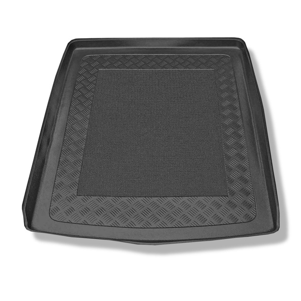 Tapis de coffre adapté pour Audi A6 C6 Avant (03.2005-2011) - bac de coffre - protection de coffre voiture - modèles avec système des rails de fixation dans le coffre; aussi pour la version Allroad Quattro