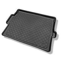 Tapis de coffre adapté pour Peugeot 3008 II SUV (11.2016-....) - bac de coffre - protection de coffre voiture - coffre supérieur (seuil de chargement plat); plancher amovible en la position la plus basse; non pour version hybride