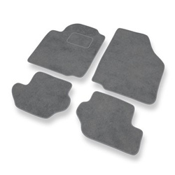 Tapis de Sol Velours adapté pour Ford Fiesta IV Hayon, Van (1995-2002) - Premium tapis de voiture - gris