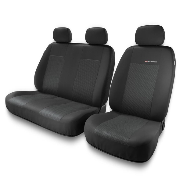 Housses de siège adaptées pour Iveco Daily II, III, IV, V, VI (1990-2019) - housse siege voiture universelles - couverture siege - BE-3