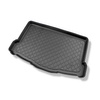 Tapis de coffre adapté pour Nissan Qashqai II J11 Crossover (02.2014-05.2021) - bac de coffre - protection de coffre voiture - coffre inférieur avec roue è usage temporaire (plancher double enlevé du coffre)