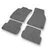 Tapis de Sol Velours adapté pour Audi A6 III C6 FL (2006-2011) - Premium tapis de voiture - gris