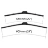 Balais d'essuie-glace de pare-brise adaptés pour Lexus SC Cabriolet (05.2001-08.2010) - essuie-glace pour lunette avant - kit essuie glaces - balais plat