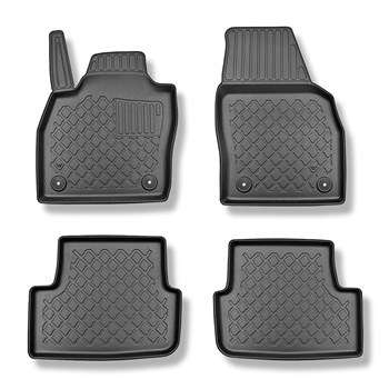 Tapis de sol en TPE adapté pour Audi A1 GB Sportback (12.2015-10.2022) - tapis de voiture - noir