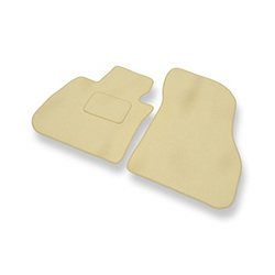 Tapis de Sol Velours adapté pour BMW X1 F48 SAV (2016-2022) - Premium tapis de voiture - beige