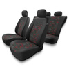 Housses de siège adaptées pour Peugeot 208 I, II (2012-....) - housse siege voiture universelles - couverture siege - UNE-RD