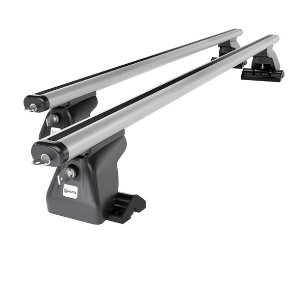 Barres de toit en aluminium adapté pour Fiat Ulysse mk II Monospace (2003-2010) - Porte-Bagages de Voiture argent - profil T