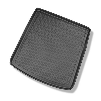 Tapis de coffre adapté pour Audi Q7 4L SUV (03.2006-05.2015) - bac de coffre - protection de coffre voiture - 5/7 places (3e rangée abaissée) / tapis plus épais pour les modeles avec systeme des rails de fixation dans le coffre