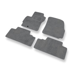 Tapis de Sol Velours adapté pour Mazda 5 I Monospace (2006-2010) - Premium tapis de voiture - gris