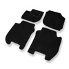 Tapis de Sol Velours adapté pour Honda Jazz IV Hayon (2015-2020) - Premium tapis de voiture - noir