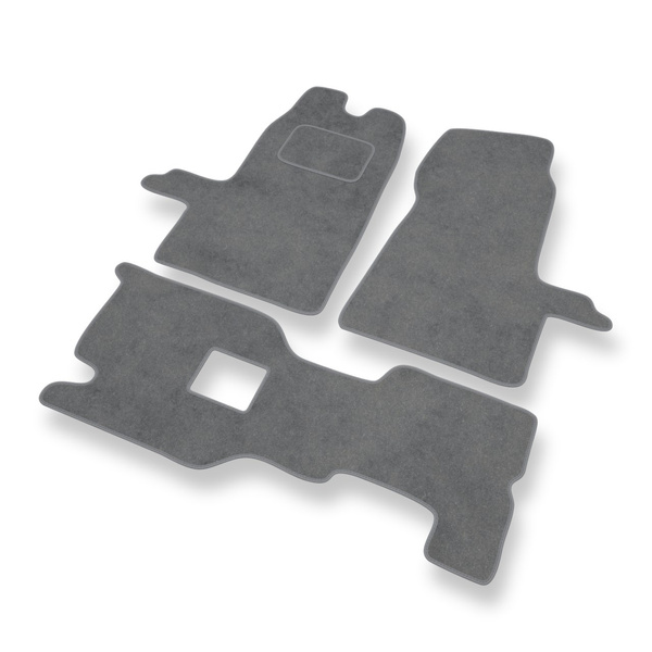 Tapis de Sol Velours adapté pour Ford Transit VI Van (2000-2006) - Premium tapis de voiture - gris