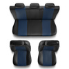 Housses de siège adaptées pour Peugeot 307 I, II (2001-2012) - housse siege voiture universelles - couverture siege - CM-BL