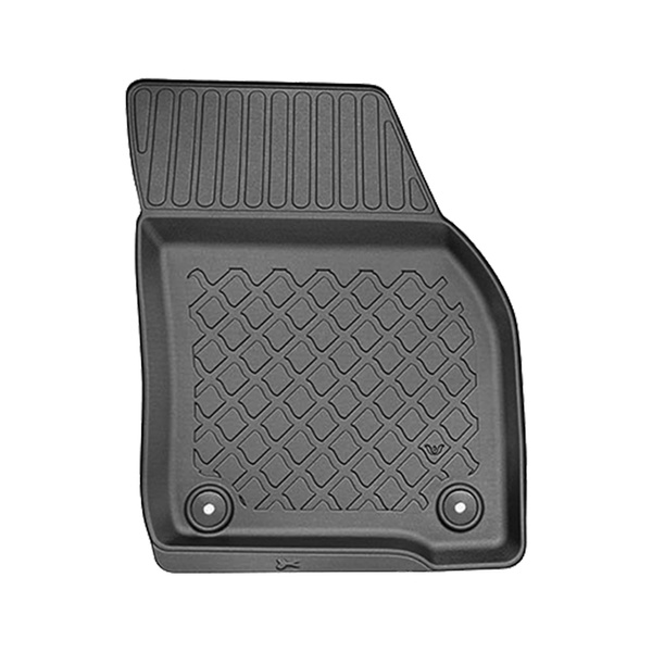 Tapis de sol en TPE adapté pour Volkswagen Tayron SUV (03.2025-....) - sans la troisième rangée de sièges - tapis de voiture - noir