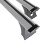 Barres de toit en aluminium adapté pour Opel Meriva A Monospace (2003-2009) - Porte-Bagages de Voiture argent - points de montage - (suivant le modèle de voiture ils peuvent se situer à différents endroits)