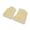 Tapis de Sol Velours adapté pour Ford Mustang VI Coupé, Cabriolet (2014-2023) - Premium tapis de voiture - beige