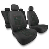 Housses de siège adaptées pour Peugeot 207 (2006-2013) - housse siege voiture universelles - couverture siege - UNE-GR