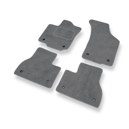 Tapis de Sol Velours adapté pour Volkswagen Phaeton (version longue) (2002-2016) - Premium tapis de voiture - gris