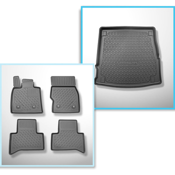 Kit tapis de coffre et tapis de voiture TPE pour: Alfa Romeo Stelvio 949 SUV (01