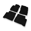 Tapis de Sol Velours adapté pour Mitsubishi Outlander I SUV (2001-2006) - Premium tapis de voiture - noir