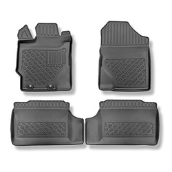Tapis de sol en TPE adapté pour Toyota Yaris III Hayon (12.2015-10.2022) - tapis de voiture - noir