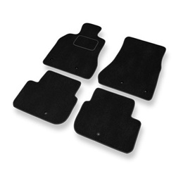 Tapis de Sol Velours adapté pour Lexus GS II Berline (1997-2004) - Premium tapis de voiture - noir