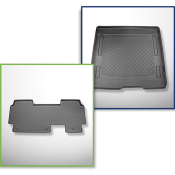 Kit tapis de coffre et tapis de voiture TPE pour: Volkswagen ID. Buzz Van (05.20