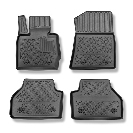 Tapis de sol en TPE adapté pour BMW X4 F26 SAC (12.2015-10.2022) - tapis de voiture - noir