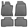 Tapis de sol en TPE adapté pour SsangYong Tivoli X150 Crossover (01.2020-12.2021) - tapis de voiture - noir