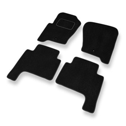 Tapis de Sol Velours adapté pour Land Rover Discovery III SUV (2004-2009) - Premium tapis de voiture - noir