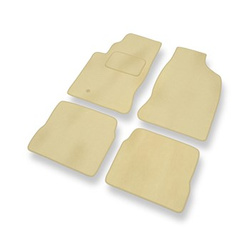 Tapis de Sol Velours adapté pour Chrysler PT Cruiser Automat Cabriolet, Monospace (2000-2010) - Premium tapis de voiture - beige