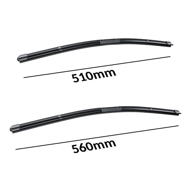 Balais d'essuie-glace de pare-brise adaptés pour Audi A6 S6 C4 Berline (06.1994-10.1997) - balais plat