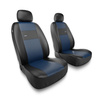 Housses de siège avant adaptées pour Seat Ateca (2016-2019) - housse siege voiture universelles - couverture siege conducteur - 2XL-BL