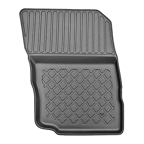 Tapis de sol en TPE adapté pour Mitsubishi Eclipse Cross SUV (01.2018-....) - non pour version Plug-in hybride - tapis de voiture - noir