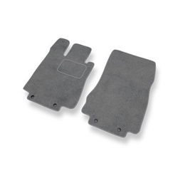 Tapis de Sol Velours adapté pour Mercedes-Benz Classe S W220 Coupé, Berline (1998-2006) - Premium tapis de voiture - gris