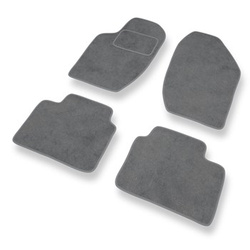 Tapis de Sol Velours adapté pour Alfa Romeo 164 I Berline (1987-1997) - Premium tapis de voiture - gris