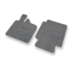 Tapis de Sol Velours adapté pour Smart ForTwo I Hayon, Cabriolet (1998-2007) - Premium tapis de voiture - gris