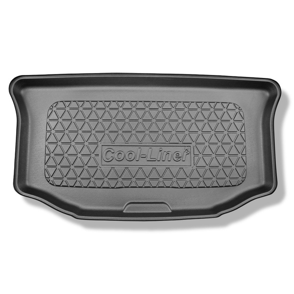 Tapis de coffre adapté pour Mitsubishi Space Star FL Hayon (2017-11.2019) - bac de coffre - protection de coffre voiture - uniquement sur le coffre supérieur ; sur l'étagère
