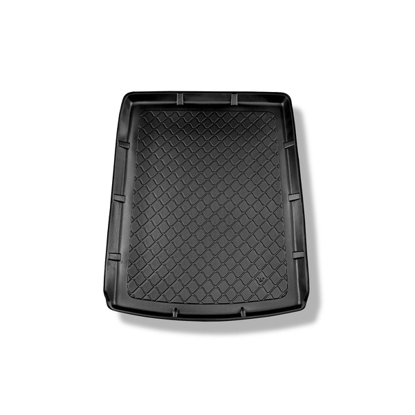 Tapis de coffre adapté pour Audi A6 C7 Avant (09.2011-08.2018) - bac de coffre - protection de coffre voiture - modèles avec système des rails de fixation dans le coffre; aussi pour la version Quattro