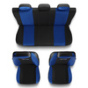 Housses de siège adaptées pour Peugeot 207 (2006-2013) - housse siege voiture universelles - couverture siege - TG-BL
