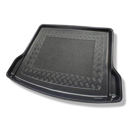 Tapis de coffre adapté pour Mercedes-Benz GLA X156 SUV (03.2014-11.2019) - bac de coffre - protection de coffre voiture - cavités amovibles dans les modèles avec filets latéraux